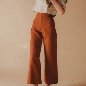 Lykke Wullf Sandi Pant in Rust, NWT